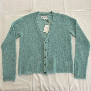 Margiela NWT men's light blue cardigan